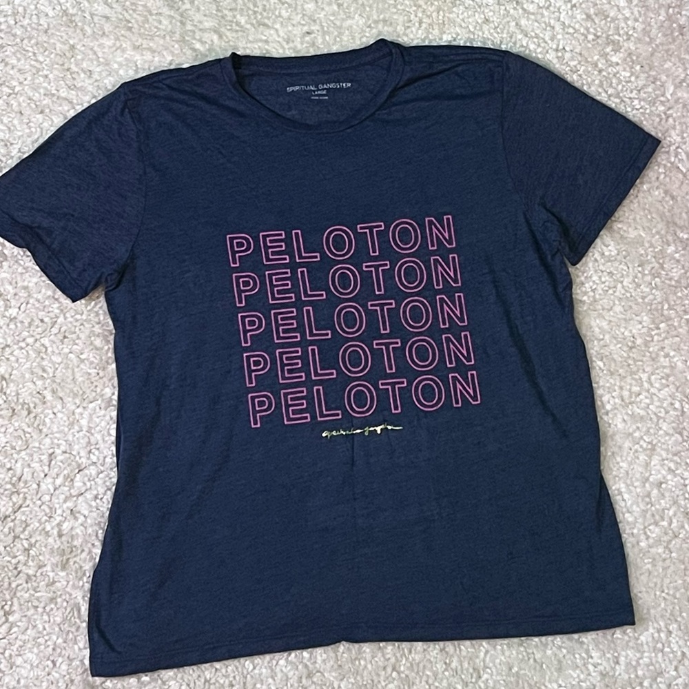 NWOT $58 Spiritual Gangster | Peloton Graphic Tee | Gym T-Shirt Athleisure